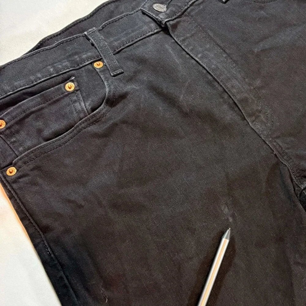 Levis 512 Mens Slim Taper Black Denim Jeans 36x32 W36 L32 Stretch Pants